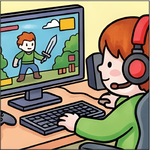 Desenho de criança sonhando em ser astronauta