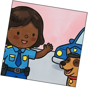 Desenho de criança sonhando em ser designer